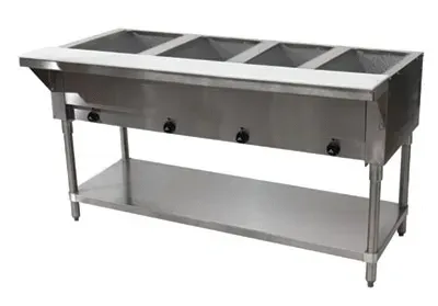 Advance Tabco HF-4E-240 4 exposed well Electric Steam table