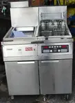 Frymaster (Reconditioned) FH14-2BLSC Electric Fryer W-Dump Station & Filter System 208v-3ph